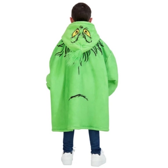 NWT Character Kids' Wayy Big Hoodie GRINCH winter cozy oversized - Picture 4 of 4